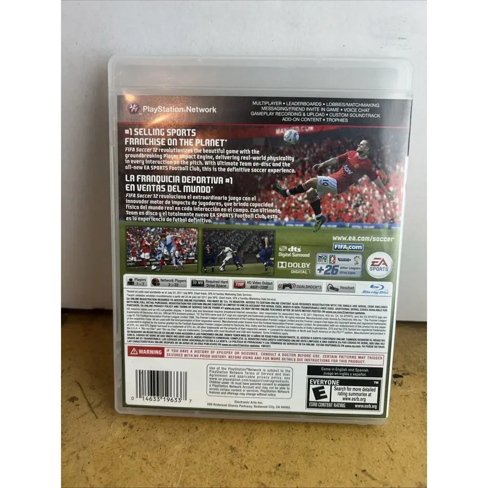FIFA Soccer 12 PS3 PlayStation 3 EA Sports Game 2011